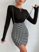 Falda recta de pata de gallo - Imagen 3