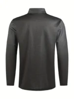 Camisa para hombre con cierre de un cuarto y manga larga - Imagen 8