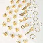 35 piezas de anillos para el cabello - Imagen 9