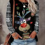 Suéter de navidad con patrón