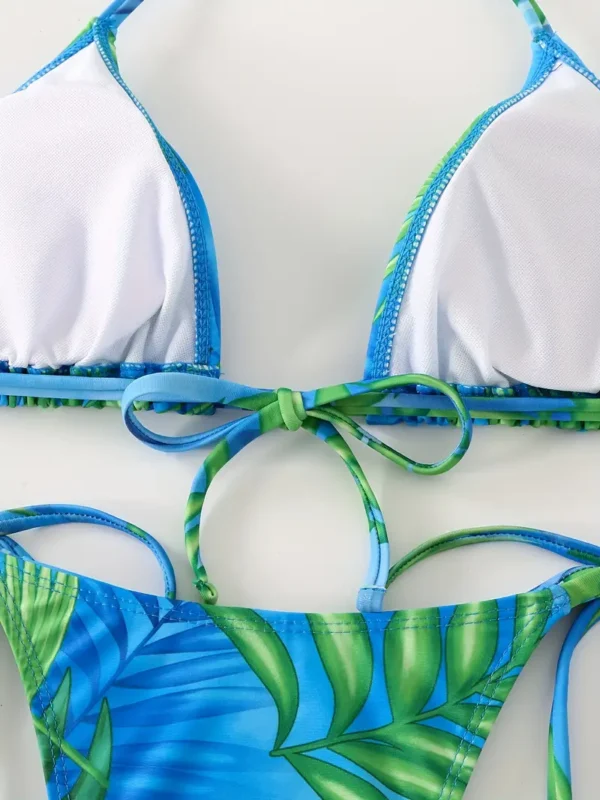 Conjunto de bikini estampado de 3 piezas - Image 3