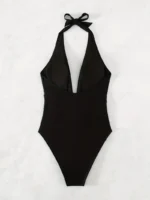 Traje de baño de una pieza con escote pronunciado en V - Imagen 5