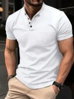 Camisa polo de manga corta y cuello tipo solapa - Imagen 10