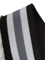 Chaqueta estilo universitario con estampado de letras para mujer - Imagen 4