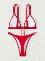 Bikini de dos piezas con tirantes dobles y lazo en la espalda - Imagen 4