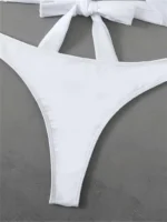 Conjunto de bikini cruzado en capas - Imagen 3