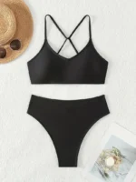 Bikini de dos piezas con atado cruzado en la espalda - Imagen 4