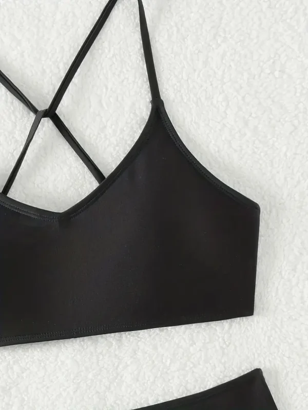 Bikini de dos piezas con atado cruzado en la espalda - Image 8