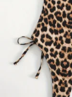 Traje de baño de una pieza con estampado de leopardo - Imagen 5