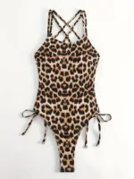 Traje de baño de una pieza con estampado de leopardo - Imagen 6