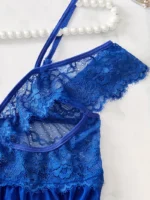 Conjunto de lencería de encaje floral - Imagen 5