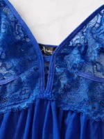 Conjunto de lencería de encaje floral - Imagen 2