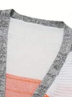 Cárdigan de manga larga y bloques de color - Imagen 3