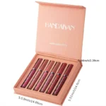 Set de 6 piezas de labiales impermeables de larga duración - Imagen 3