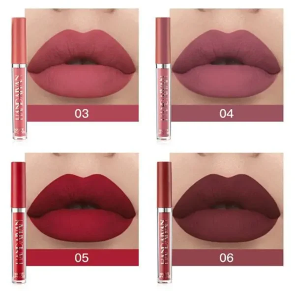 Set de 6 piezas de labiales impermeables de larga duración - Image 8