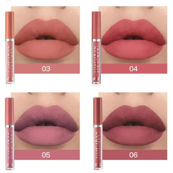 Set de 6 piezas de labiales impermeables de larga duración - Image 9