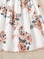 Vestido de princesa con mangas abullonadas - Imagen 5