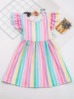 Vestido de manga con volantes - Imagen 6