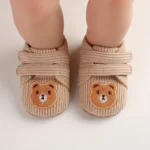 Zapatillas cómodas con diseño de oso para bebés - Imagen 3