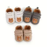 Zapatillas cómodas con diseño de oso para bebés - Imagen 5
