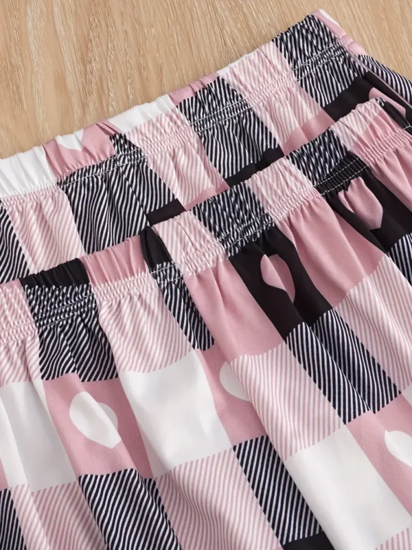Conjunto de pijama estampado con corazones - Image 4