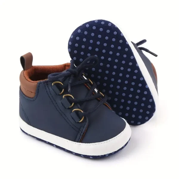 Zapatillas altas para niños con suela suave antideslizante - Image 2