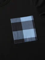 Conjunto de pijama de mujer con estampado de cuadros - Imagen 3