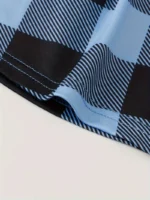 Conjunto de pijama de mujer con estampado de cuadros - Imagen 5