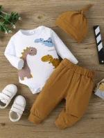 Conjunto con estampado de dinosaurios - 3 piezas