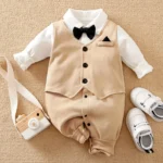 Bodysuit de algodón para bebé varón