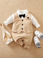 Bodysuit de algodón para bebé varón