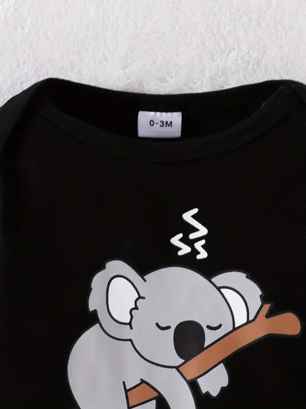 Conjunto de body de manga larga de algodón para bebé - Image 3