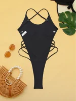 Traje de baño de una pieza con espalda descubierta - Imagen 4