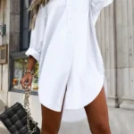 Vestido camisero con cierre de botones