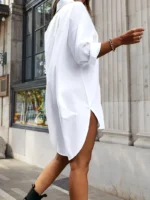 Vestido camisero con cierre de botones - Imagen 2