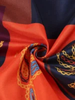 Vestido con estampado étnico y escote en V - Imagen 5