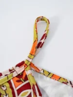 Vestido largo sin mangas con estampado paisley y escote en V - Imagen 5