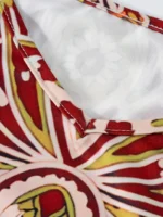 Vestido largo sin mangas con estampado paisley y escote en V - Imagen 6