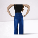 Jeans casuales de corte suelto y cintura alta - Imagen 3