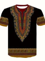 Camiseta de estilo étnico con estampado digital - Imagen 3