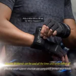 Guantes deportivos con protección para la muñeca y la palma - Imagen 3