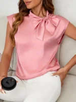Blusa con lazo en el cuello - Imagen 5
