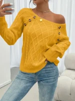 Suéter tejido de punto trenzado - Imagen 3