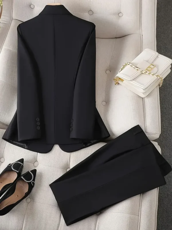 Conjunto de pantalón elegante y blazer de un solo botón - Image 2
