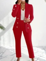 Conjunto de traje elegante para mujer