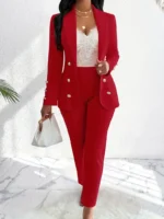 Conjunto de traje elegante para mujer - Imagen 3