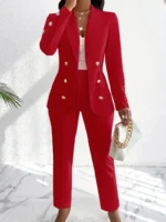 Conjunto de traje elegante para mujer - Imagen 4