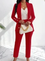 Conjunto de traje elegante para mujer - Imagen 6