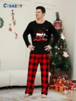 Pijama navideña de cuadros