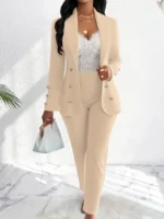 Conjunto de traje elegante para mujer - Imagen 8